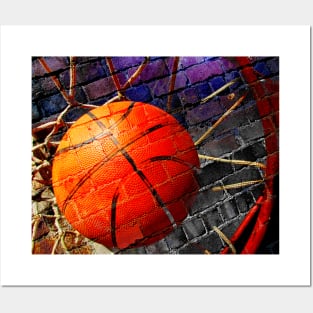 Basketball art print swoosh 104- basketball artwork Posters and Art